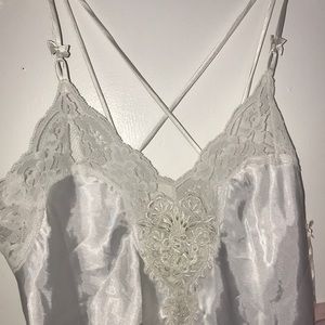 Lacy Sexy Small White Linea Donatella Slip small